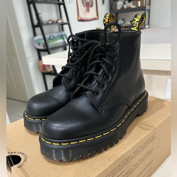 BRAND NEW Dr. Martens 101 Bex smooth boots Black Size 6 - Picture 6 of 12